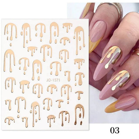 Glitter Mix Metallic Decals - DK BEAUTY