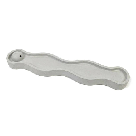 SJ&C - Eco Resin Modern Wave Incense Burner Holder