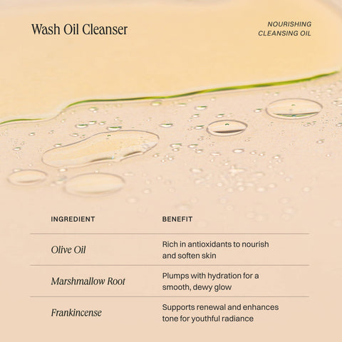 Wash Oil Cleanser - Nourishing, Makeup-Melting Cleanser