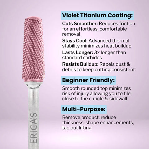 Violet Safety Smooth Top Tapered Barrel