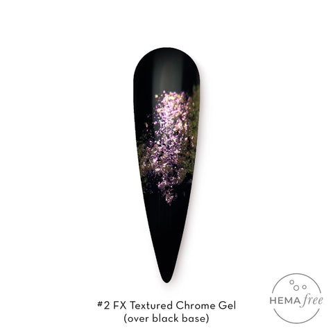 Fuzion FX Textured Chrome Gel #2 Rose Gold *D