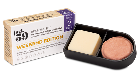 Jack59 Inc. - Weekend Edition - Travel Shampoo & Conditioner Bars - Jack59