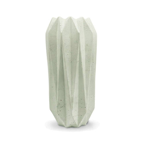 SJ&C - Concrete Modern Decorative Diamonds Vase or Candle Holder