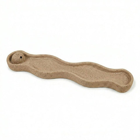 SJ&C - Concrete Modern Wave Incense Burner Holder