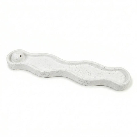 SJ&C - Concrete Modern Wave Incense Burner Holder
