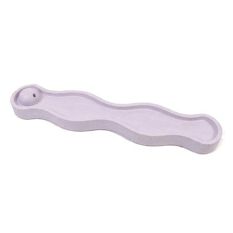 SJ&C - Eco Resin Modern Wave Incense Burner Holder