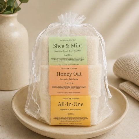 J&F Gift Mini Soap Gift Set with Sisal Saver