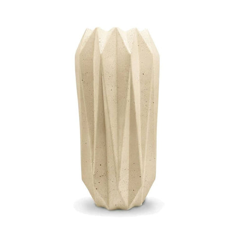 SJ&C - Concrete Modern Decorative Diamonds Vase or Candle Holder