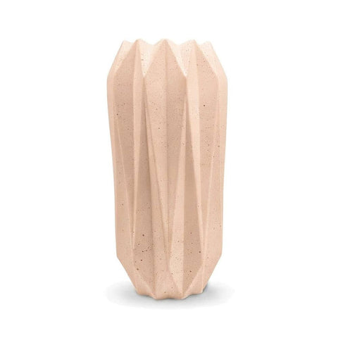 SJ&C - Concrete Modern Decorative Diamonds Vase or Candle Holder