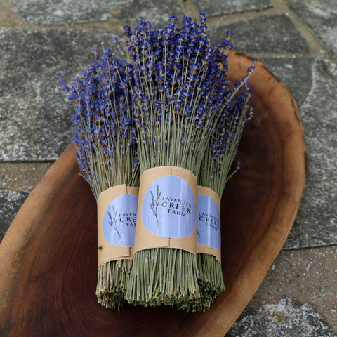 Lavender Creek Farm - Dried English Lavender Bouquets - Deep Purple