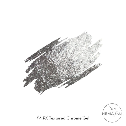 Fuzion FX Textured Chrome Gel #4 White Pearl *D