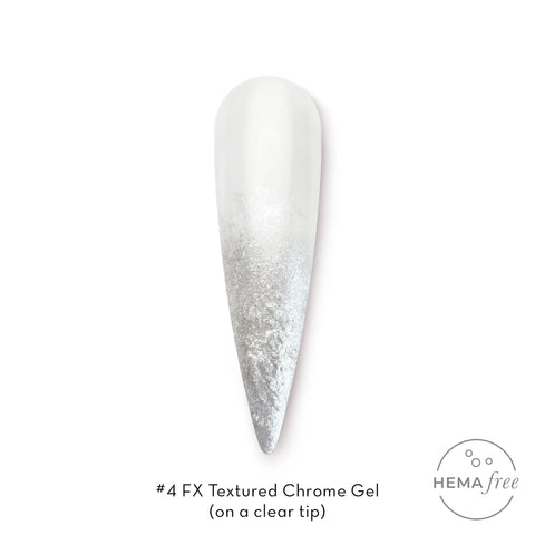 Fuzion FX Textured Chrome Gel #4 White Pearl *D