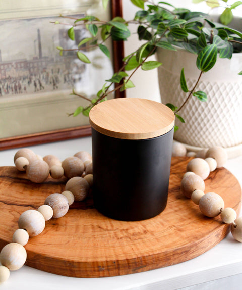 8 oz Wholesale Matte Black Candles - Private Label