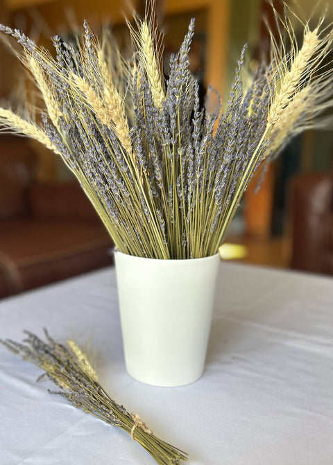 Lavender Creek Farm - Dried French Lavender and Wheat Bouquet