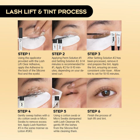 Lash Lift, Tint, Curl At Home Kit