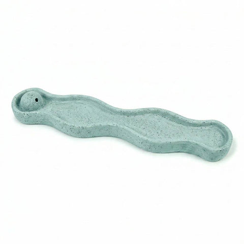 SJ&C - Concrete Modern Wave Incense Burner Holder