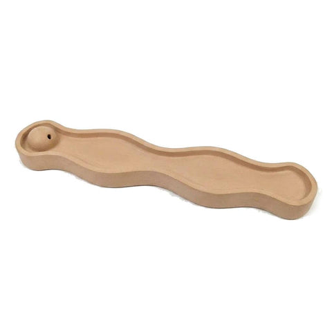 SJ&C - Eco Resin Modern Wave Incense Burner Holder