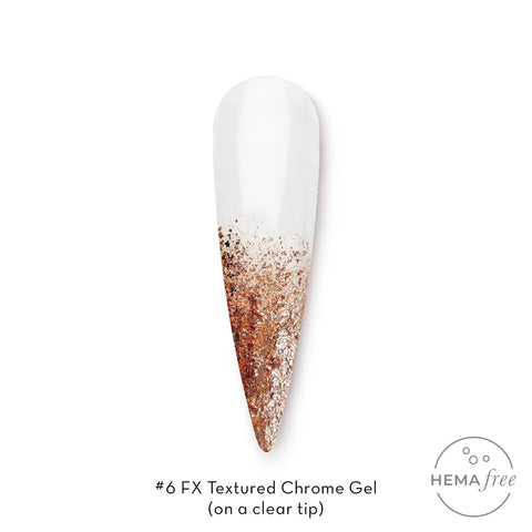 Fuzion FX Textured Chrome Gel #6 Copper *D