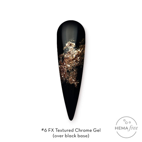 Fuzion FX Textured Chrome Gel #6 Copper *D