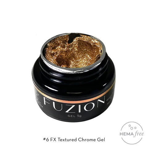 Fuzion FX Textured Chrome Gel #6 Copper *D