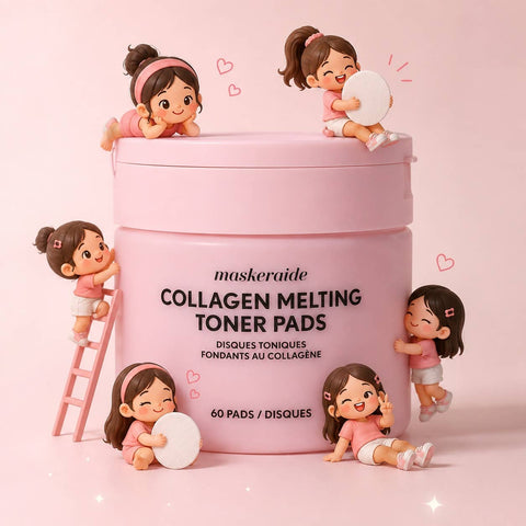 Maskeraide - Collagen Melting Toner Pads | Swipe. Melt. Glow.