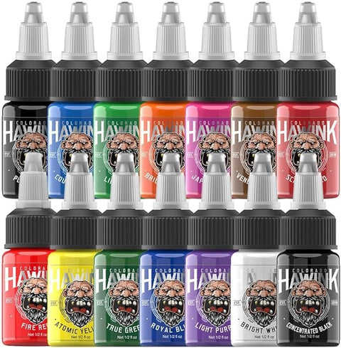 Hawink Tattoo Set (14 Colours) - DK BEAUTY