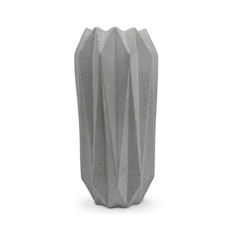 SJ&C - Concrete Modern Decorative Diamonds Vase or Candle Holder