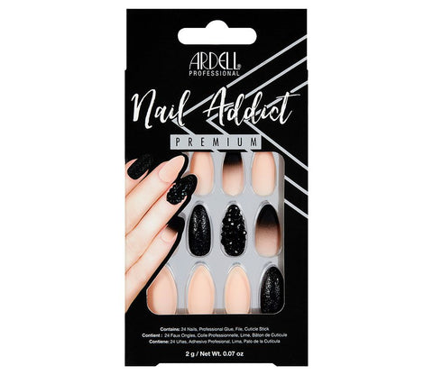 Ardell Nail Addict Black Stud & Ombre - Premium