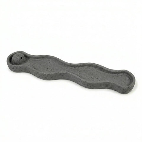 SJ&C - Concrete Modern Wave Incense Burner Holder