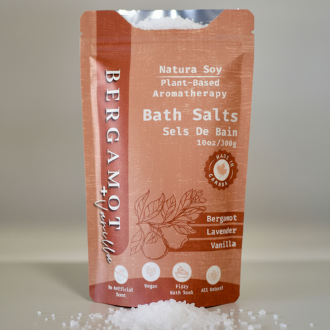 Natura Soylights Bergamot Vanilla Bath Soak, 10 oz