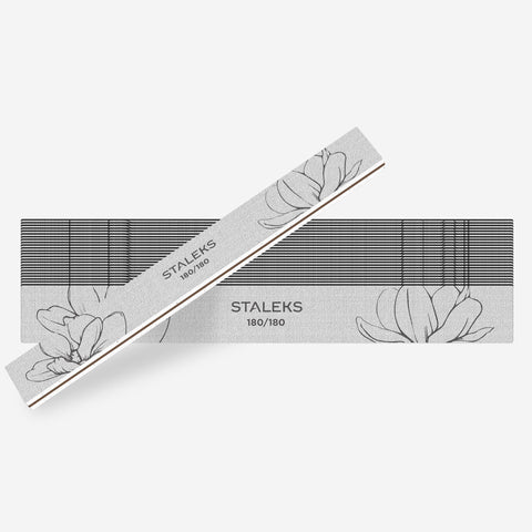 STALEKS EXPERT 20 Straight Mineral Nail Files 180/180 Grit, 25-Pack