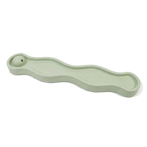 SJ&C - Eco Resin Modern Wave Incense Burner Holder