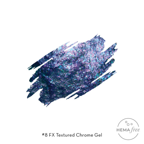 Fuzion FX Textured Chrome Gel #8 Indigo *D