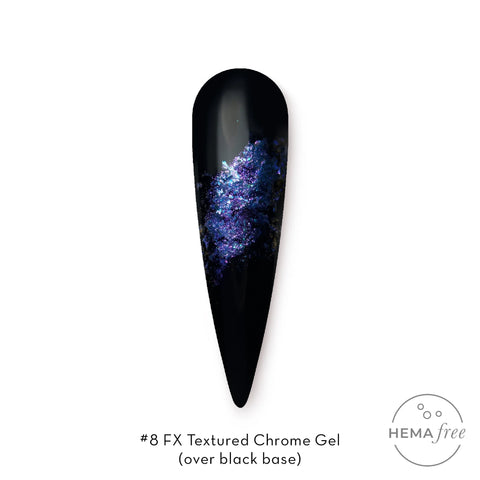 Fuzion FX Textured Chrome Gel #8 Indigo *D