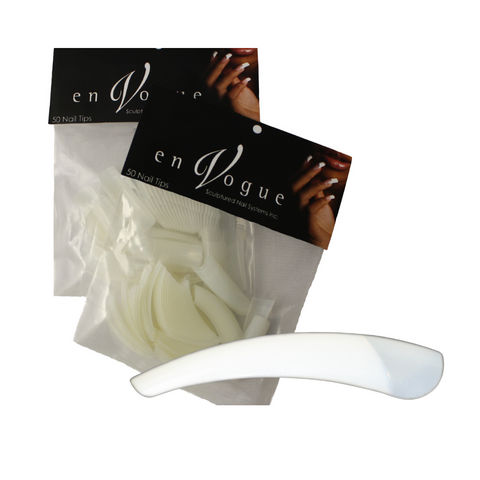 en Vogue Flat Full-Well Tip refill Kit Size #0-9 for professional manicures and extensions