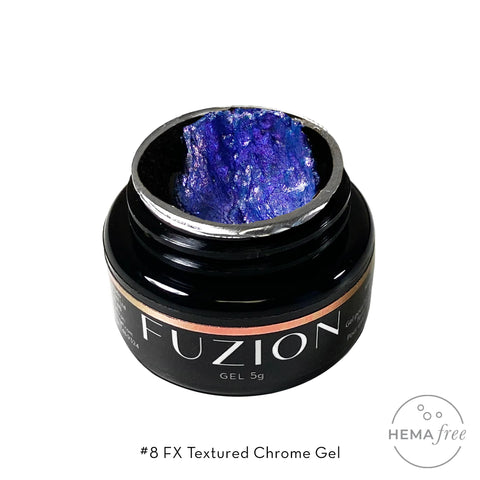 Fuzion FX Textured Chrome Gel #8 Indigo *D