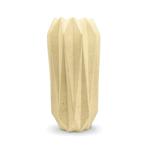 SJ&C - Concrete Modern Decorative Diamonds Vase or Candle Holder