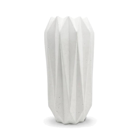 SJ&C - Concrete Modern Decorative Diamonds Vase or Candle Holder