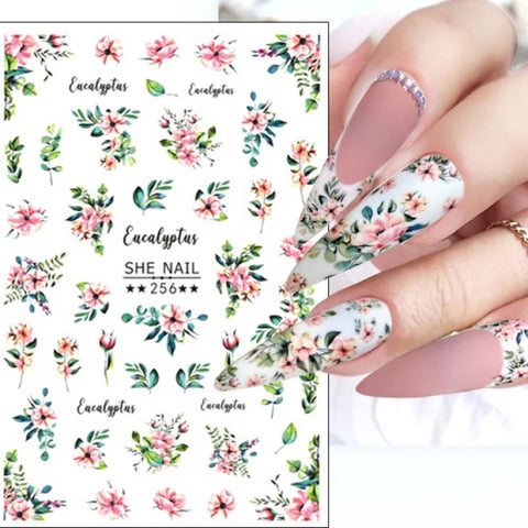 GlitterMix Floral Decals