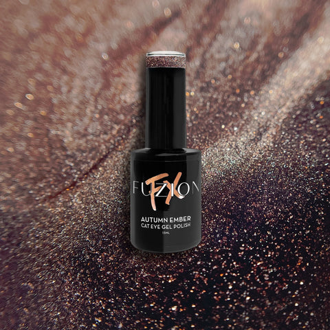 Fuzion Autumn Ember Cat Eye FX Gel Polish