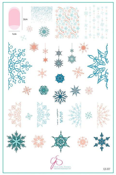 Clear Jelly Stamper Frozen lace