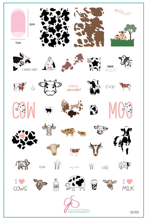 CJS Udderly Adorable! Stamping Plate