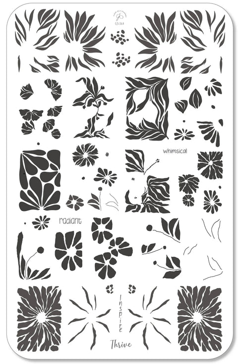 CJS Inspire - Floral Stamping Plate