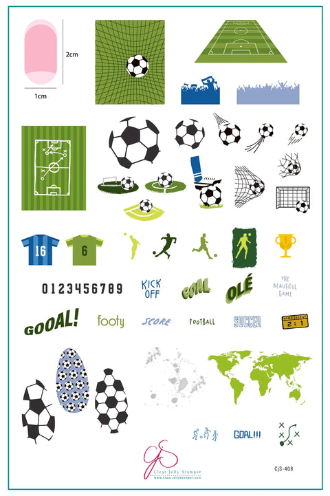 Clear Jelly Stamper - The Beautiful Game