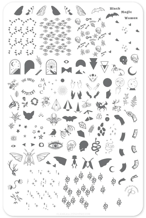 CJS Mystic Magic Stamping Plate - DK BEAUTY