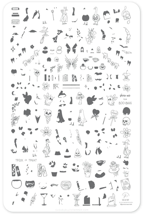 Clear Jelly Stamper Honkus Pocus Halloween Stamping Plate