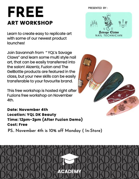 DK Beauty Art Workshop with Savage Claws