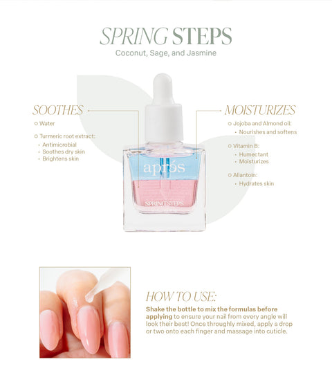 Apres Cuticle Serum Spring Steps - Coconut, Sage, Jasmine