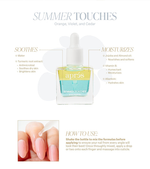 Apres Cuticle Serum Summer Touches Orange, Violet & Cedar