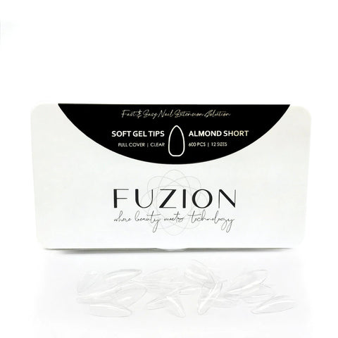 Fuzion Soft Gel Tips Short Almond